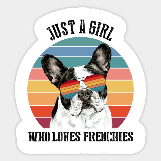 Just a girl Who loves frenchies Sticker by SamaraIvory